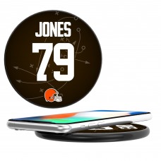 Cleveland Browns Dawand Jones Keyscaper Black Wireless Charging Station