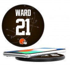 Cleveland Browns Denzel Ward Keyscaper Black Wireless Charging Station