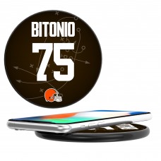 Cleveland Browns Joel Bitonio Keyscaper Black Wireless Charging Station