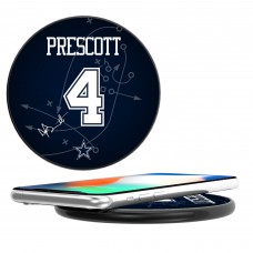 Dallas Cowboys Dak Prescott Keyscaper Black Wireless Charging Station