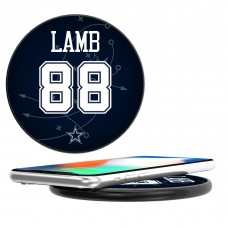 Dallas Cowboys CeeDee Lamb Keyscaper Black Wireless Charging Station