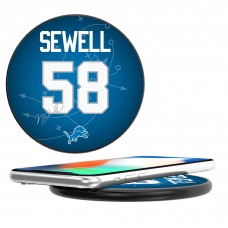 Detroit Lions Penei Sewell Keyscaper Black Wireless Charging Station