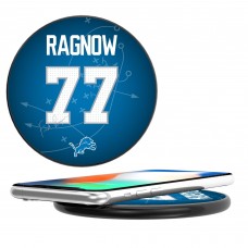 Detroit Lions Frank Ragnow Keyscaper Black Wireless Charging Station