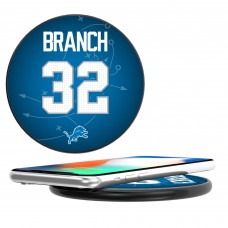 Detroit Lions Brian Branch Keyscaper Black Wireless Charging Station