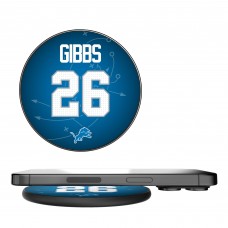 Detroit Lions Jahmyr Gibbs Keyscaper Black Wireless Charging Station