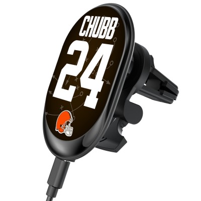 Cleveland Browns Nick Chubb Keyscaper Wireless Magnetic Car Charger
