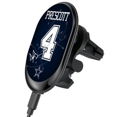 Dallas Cowboys Dak Prescott Keyscaper Wireless Magnetic Car Charger