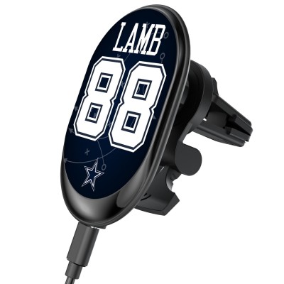 Dallas Cowboys CeeDee Lamb Keyscaper Wireless Magnetic Car Charger