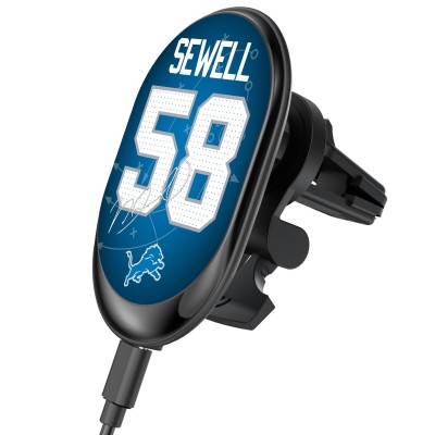 Detroit Lions Penei Sewell Keyscaper Wireless Magnetic Car Charger