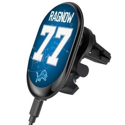 Detroit Lions Frank Ragnow Keyscaper Wireless Magnetic Car Charger