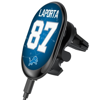 Detroit Lions Sam LaPorta Keyscaper Wireless Magnetic Car Charger