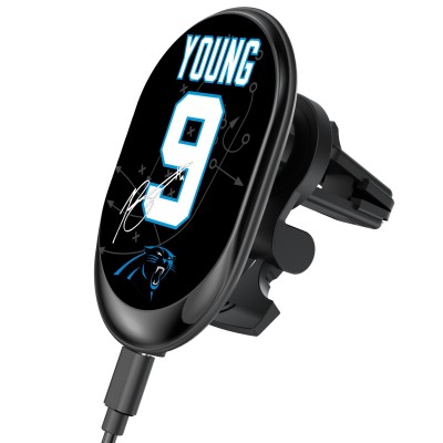 Carolina Panthers Bryce Young Keyscaper Wireless Magnetic Car Charger