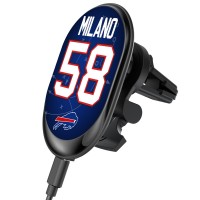 Buffalo Bills Matt Milano Keyscaper Wireless Magnetic Car Charger