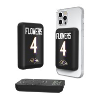 Baltimore Ravens Zay Flowers Keyscaper 5000mAh Wireless Magnetic Power Bank