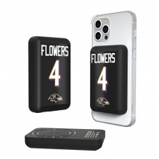 Baltimore Ravens Zay Flowers Keyscaper 5000mAh Wireless Magnetic Power Bank