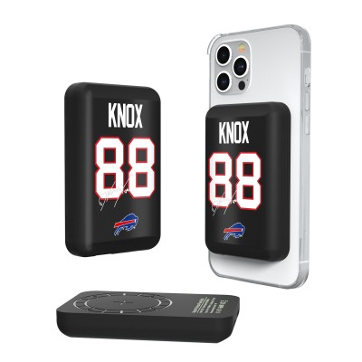 Buffalo Bills Dawson Knox Keyscaper 5000mAh Wireless Magnetic Power Bank