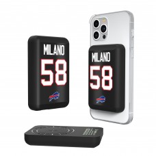 Buffalo Bills Matt Milano Keyscaper 5000mAh Wireless Magnetic Power Bank