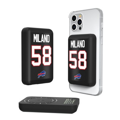 Buffalo Bills Matt Milano Keyscaper 5000mAh Wireless Magnetic Power Bank