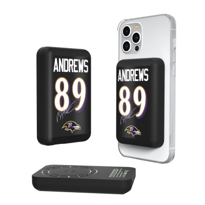 Baltimore Ravens Mark Andrews Keyscaper 5000mAh Wireless Magnetic Power Bank