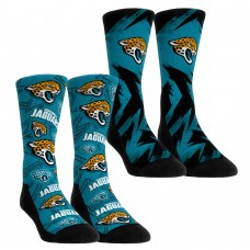 Unisex Jacksonville Jaguars Rock Em Socks Gameday Two-Pack Crew Socks Set