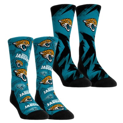Unisex Jacksonville Jaguars Rock Em Socks Gameday Two-Pack Crew Socks Set
