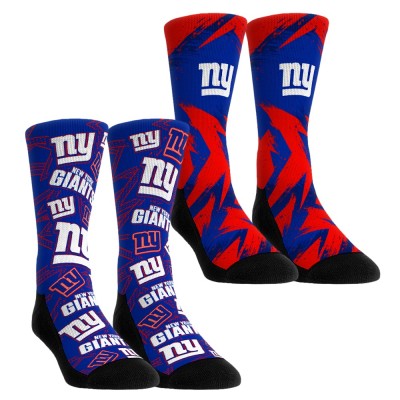 Unisex New York Giants Rock Em Socks Gameday Two-Pack Crew Socks Set