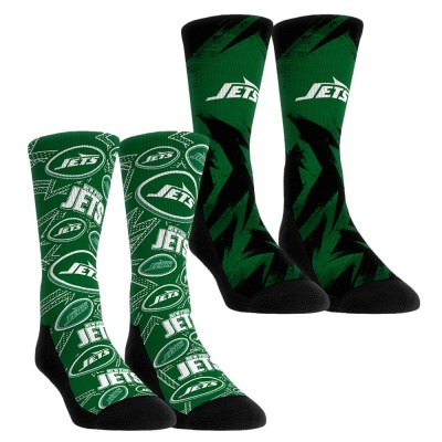 Unisex New York Jets Rock Em Socks Gameday Two-Pack Crew Socks Set