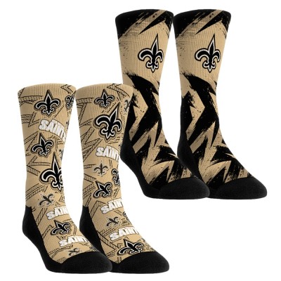 Две пары носков Unisex New Orleans Saints Rock Em Socks Gameday Crew