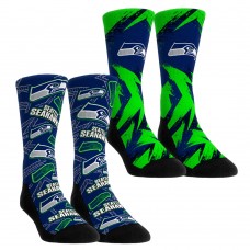 Unisex Seattle Seahawks Rock Em Socks Gameday Two-Pack Crew Socks Set Unisex Seattle Seahawks Rock Em Socks Gameday Two-Pack Crew Socks Set