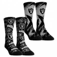 Unisex Las Vegas Raiders Rock Em Socks Gameday Two-Pack Crew Socks Set Unisex Las Vegas Raiders Rock Em Socks Gameday Two-Pack Crew Socks Set