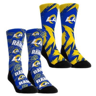 Los Angeles Rams Rock Em Socks Unisex Gameday Two-Pack Crew Socks Set