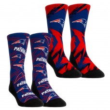 Unisex New England Patriots Rock Em Socks Gameday Two-Pack Crew Socks Set