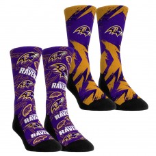 Две пары носков Baltimore Ravens Rock Em Socks Unisex Gameday