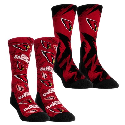 Unisex Arizona Cardinals Rock Em Socks Gameday Two-Pack Crew Socks Set