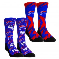 Подростковая Buffalo Bills Rock Em Socks Game Day Two-Pack Crew Sock Set Подростковая Buffalo Bills Rock Em Socks Game Day Two-Pack Crew Sock Set