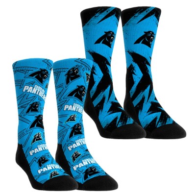 Подростковая Carolina Panthers Rock Em Socks Game Day Two-Pack Crew Sock Set