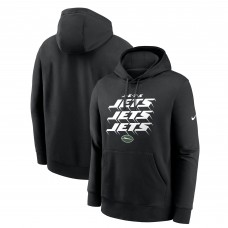 New York Jets Nike Black Hometown Fleece Pullover Hoodie New York Jets Nike Black Hometown Fleece Pullover Hoodie