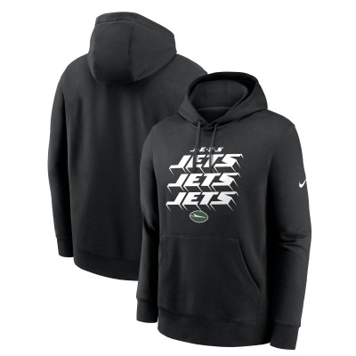 New York Jets Nike Black Hometown Fleece Pullover Hoodie
