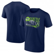 Seattle Seahawks Fanatics College Navy Hometown Rushing Yards T-Shirt