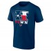 Футболка Houston Texans Fanatics Navy Hometown Rushing Yards