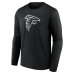 Именная футболка с длинным рукавом Atlanta Falcons Black Name & Number Monochrome