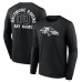 Именная футболка с длинным рукавом Baltimore Ravens Black Name & Number Monochrome Именная футболка с длинным рукавом Baltimore Ravens Black Name & Number Monochrome