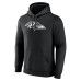 Именная толстовка Baltimore Ravens Black Name & Number