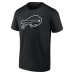 Именная футболка Buffalo Bills Black Name & Number Monochrome