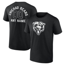 Именная футболка Chicago Bears Black Name & Number Monochrome Именная футболка Chicago Bears Black Name & Number Monochrome