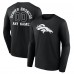 Denver Broncos Black Personalized Name & Number Monochrome Long Sleeve T-Shirt Denver Broncos Black Personalized Name & Number Monochrome Long Sleeve T-Shirt