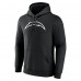 Los Angeles Chargers Black Personalized Name & Number Pullover Hoodie