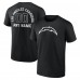 Los Angeles Chargers Black Personalized Name & Number Monochrome T-Shirt