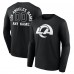 Los Angeles Rams Personalized Name & Number Monochrome Long Sleeve T-Shirt - Black