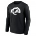 Los Angeles Rams Personalized Name & Number Monochrome Long Sleeve T-Shirt - Black